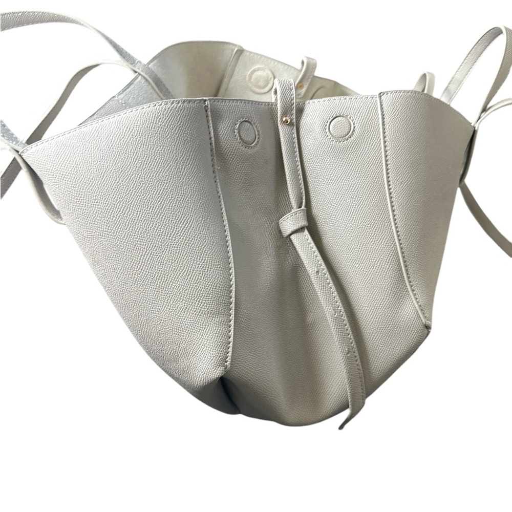 Taupe Faux Leather Tote Bag - Picture 9 of 9